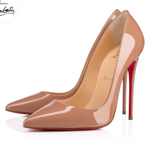 Louboutin Pigalle 120 Nude Pumps - Picture 1 of 5